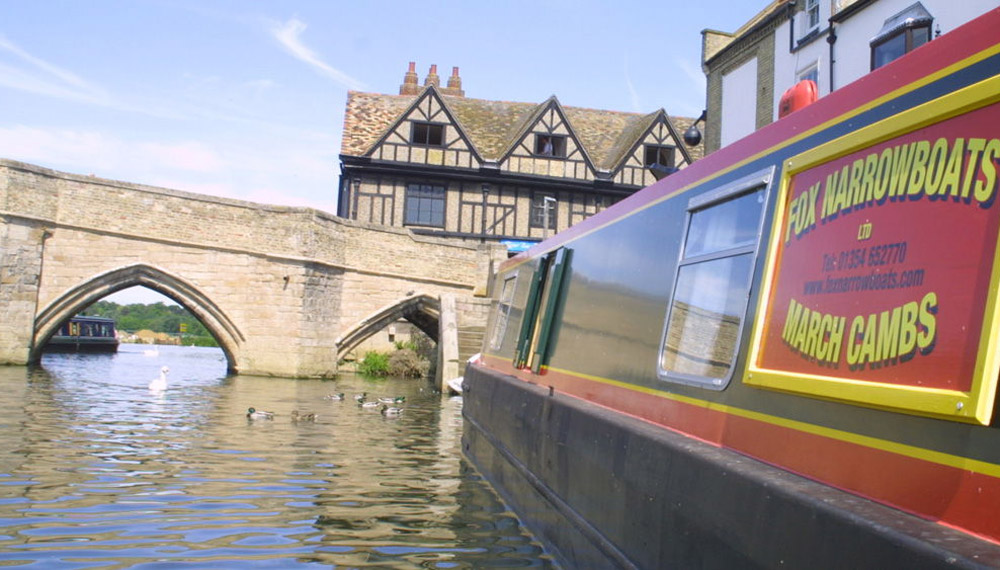 st ives bridge cambridgeshire fox narrowboat