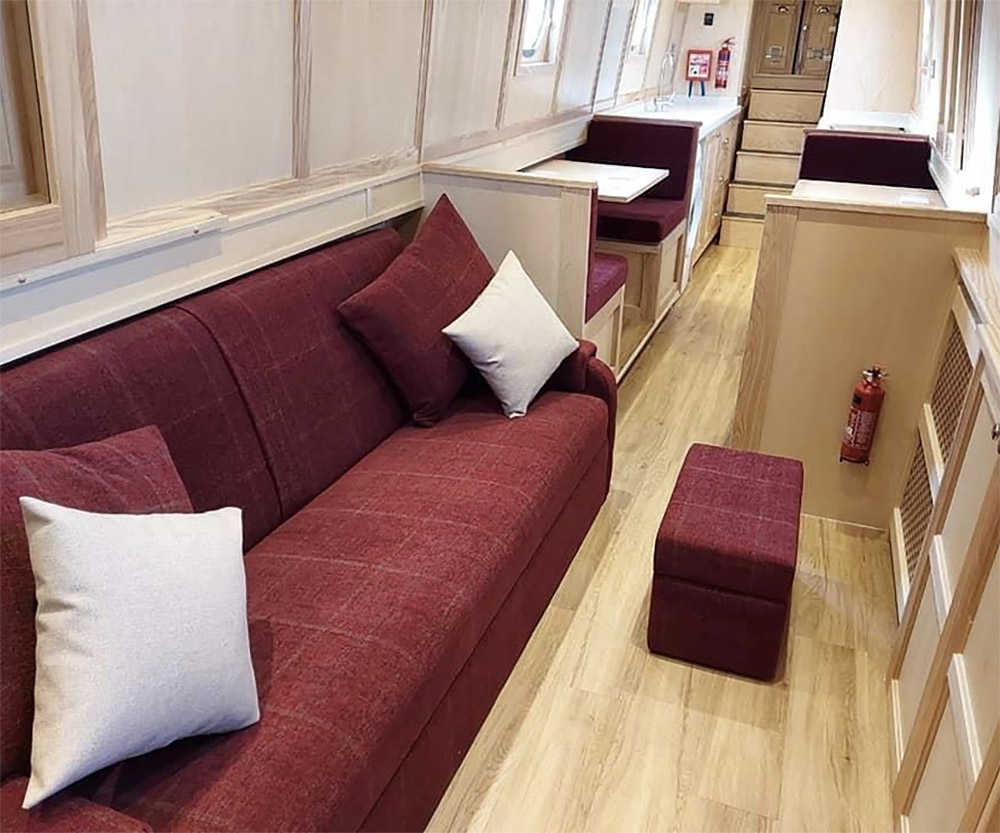 narrowboat furniture credit: elite furnishings