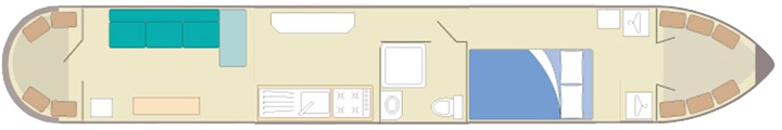 47ft narrowboat layout plan 1 cabin